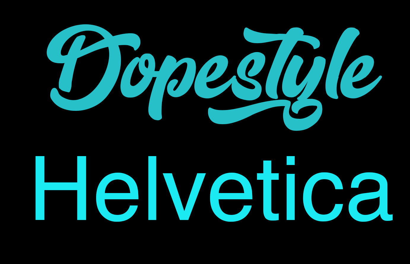 Font Choice and Typography